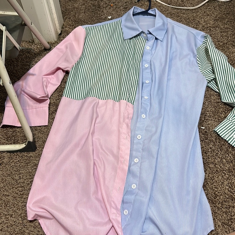 Shein, button up oversized dress
